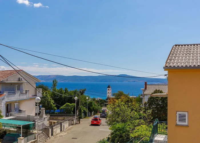 Apartment Komfortables Nur 500 Meter Zum Mit Meerblick, Klima, Privatem Balkon *